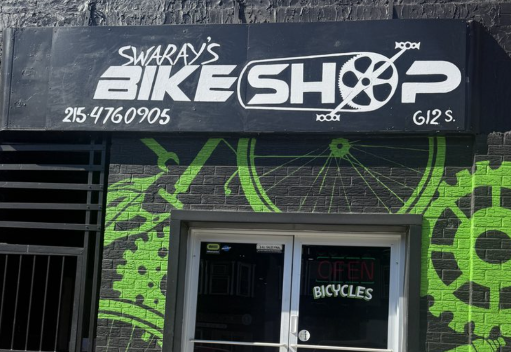 Exterior of Swaray's bike shop